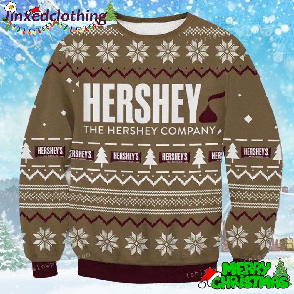 The Hershey Company Chocolate Snowflake Ugly Sweater Christmas Party 